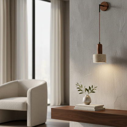 Tivora Pumous Wabi Sabi Natural Stone Wall Lamp