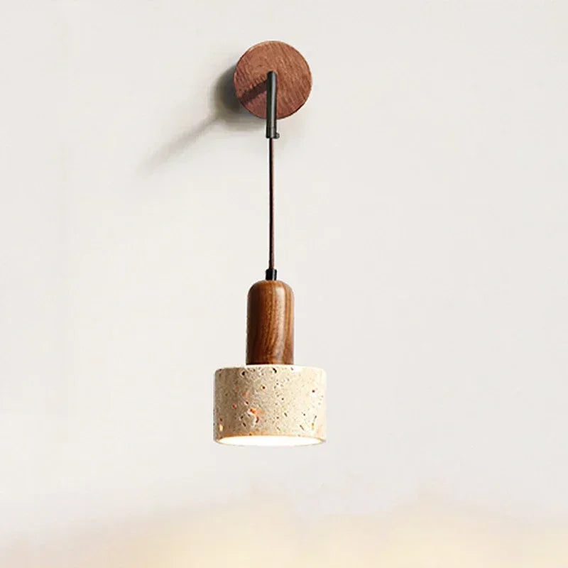 Tivora Pumous Wabi Sabi Natural Stone Wall Lamp