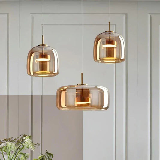Tivora Nordic LED Glass Pendant Lamp
