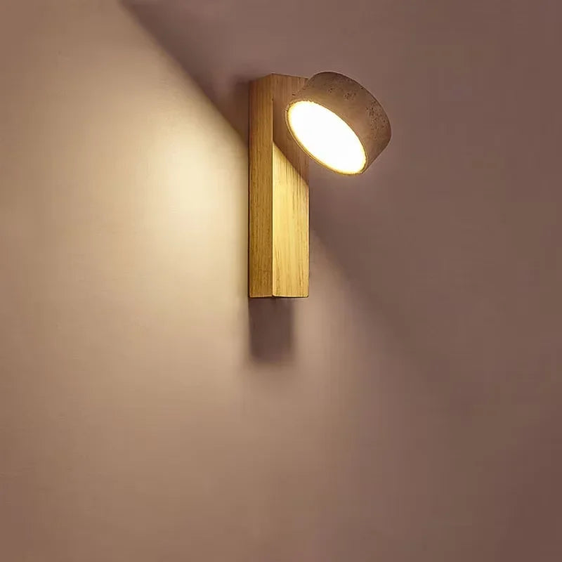 Tivora Cream Style Stone Wall Lamp with Pull Switch