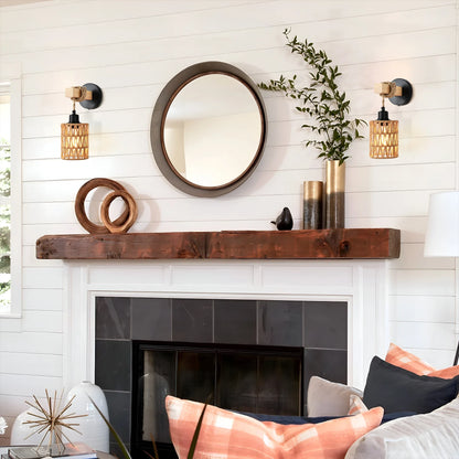 Tivora Luma Rattan Wall Sconce